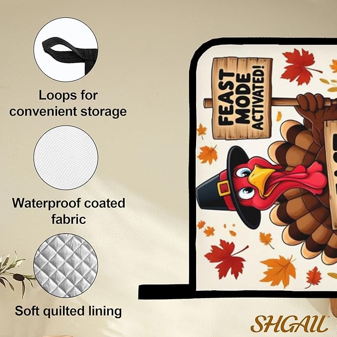 Turkey Oven Mitts with Matching Potholders