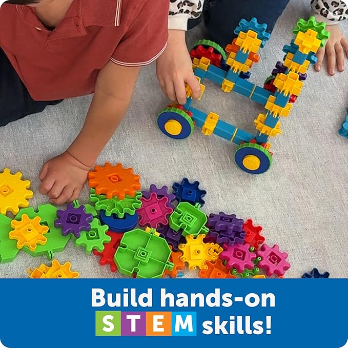 Learning Resources Gears! Gears! Gears! Robots in Motion Building Set - 116 Pieces, Ages 5+, Robot Toy, STEM Toys for Kids, Robots for Kids