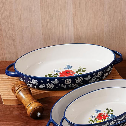 Baking Dish Casserole Dish Ceramic Au Gratin Baking Dish Lasagna Pan Oval