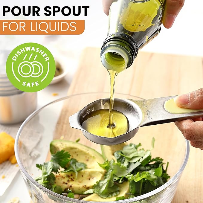 Spring Chef Magnetic Stainless Steel Measuring Cups, Kitchen Tools