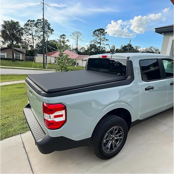 AUTOSAVER88 Soft Tri-fold Truck Bed Tonneau Cover Fits for Ford F-150 F150 2015-2026 (Excl. Raptor Series) 6.5ft Bed