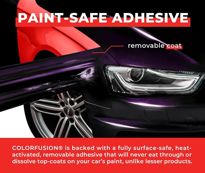 ColorFusion PPF by VViViD, Gloss Cosmic Purple Dry Apply PPF Vinyl Car Wrap Roll 60ft x 5ft