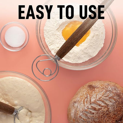 Zulay Kitchen 13 Inch Danish Dough Whisk