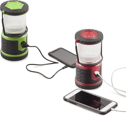 Blazin Bolt Rugged USB Rechargeable Lantern | 6000mAh Power Bank | 400 Lumen | 400 Hours of Light | 6 Modes | Camping, Emergency, Power Outage, Storm, Blizzard, Hurricane Survival