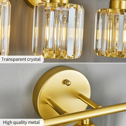 FDPBY Modern 3 Light Crystal Vanity Light, Compatible