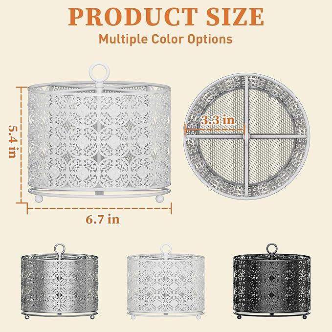 YIUKEA Rotating Utensil Caddy Holder