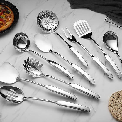9PCS Silverware Set for 304 Stainless Steel Kitchen Utensils Set Cooking