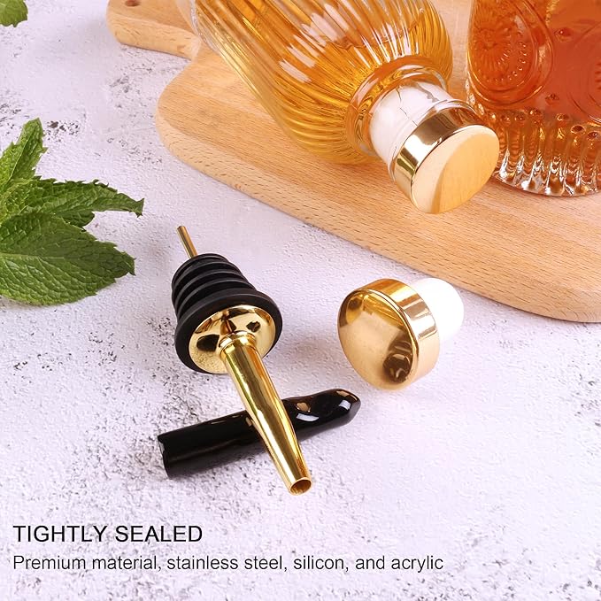 Glass Syrup Dispenser Set