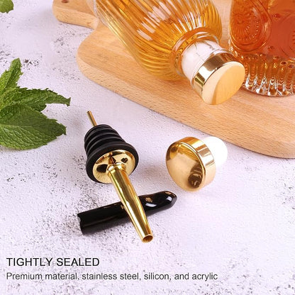 Glass Syrup Dispenser Set