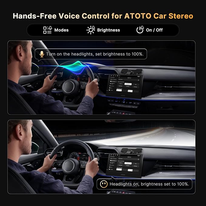 LED Light Bar 72W Spot Flood Combo Beam, Smart App Controlled Off Road Driving Lights Supports CarPlay/Android Auto, IP67 Waterproof 6000K White Lamps for Trucks, ATV, UTV, SUV, Boat (1 Pack)