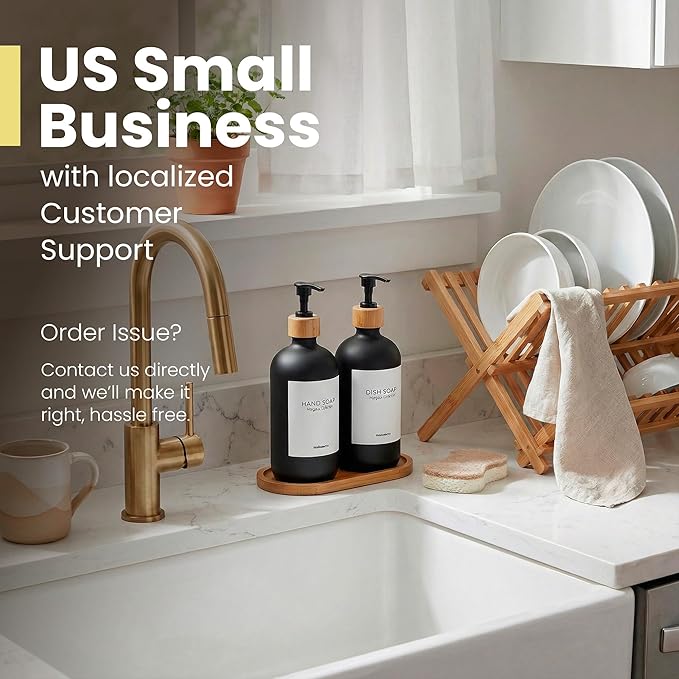 MaisoNovo Glass Dish Soap Dispenser
