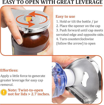 Uinxan Bottle Opener for Weak Hands & Seniors