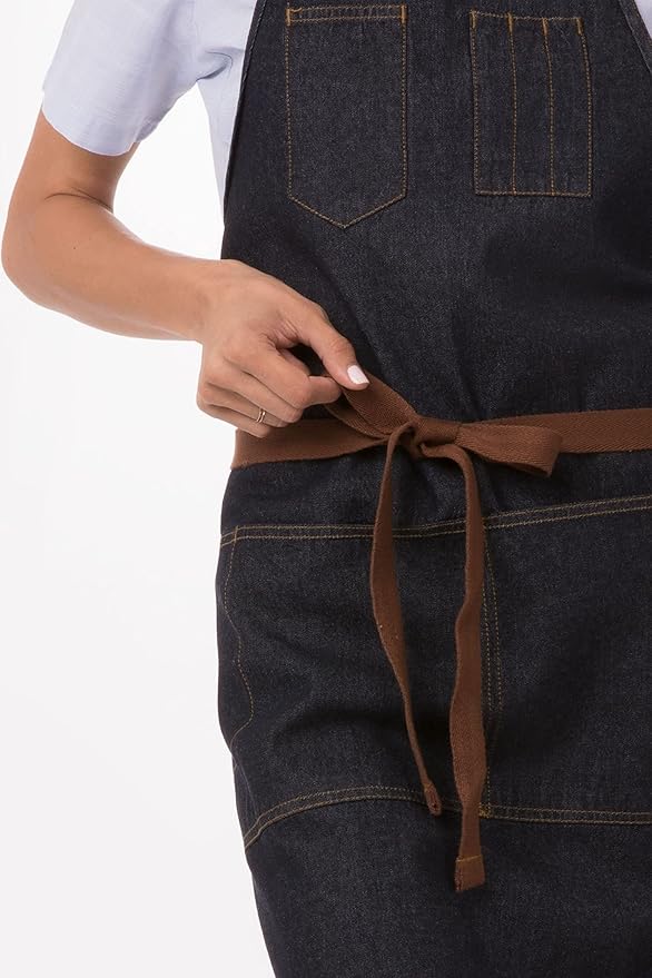 Chef Works Unisex Memphis Bib Apron
