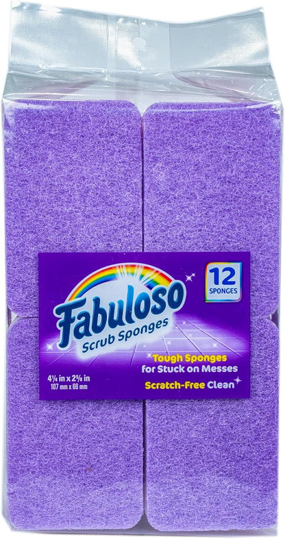 Fabuloso Scratch-Free Kitchen Dish Sponges, Counters and Sinks, Tough on Messes