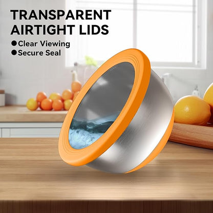 KITEISCAT Stainless Steel Mixing Bowls