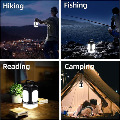 Sinvitron Camping Lantern Rechargeable??0,000mAh Portable Camping Lights, QC3.0 Fast Charging,1000 Lumens,350H Runtime,IPX5 Waterproof Emergency Light for Hurricanes,Power Outages,Camping