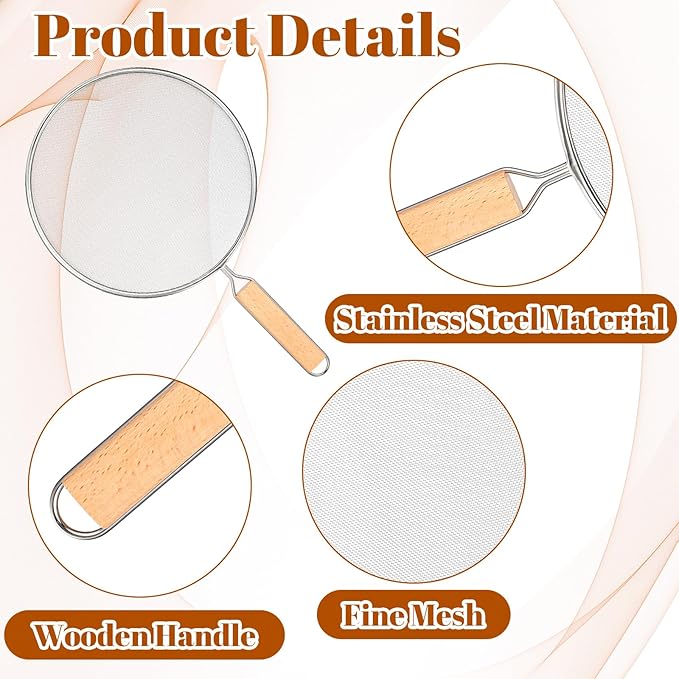 8.3Inch Grease Splatter Screen, Stainless Steel Splatter Screen