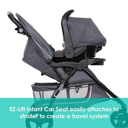 Baby Trend EZ Ride Travel System with EZ-Lift™ Infant Car Seat, Dash Pink