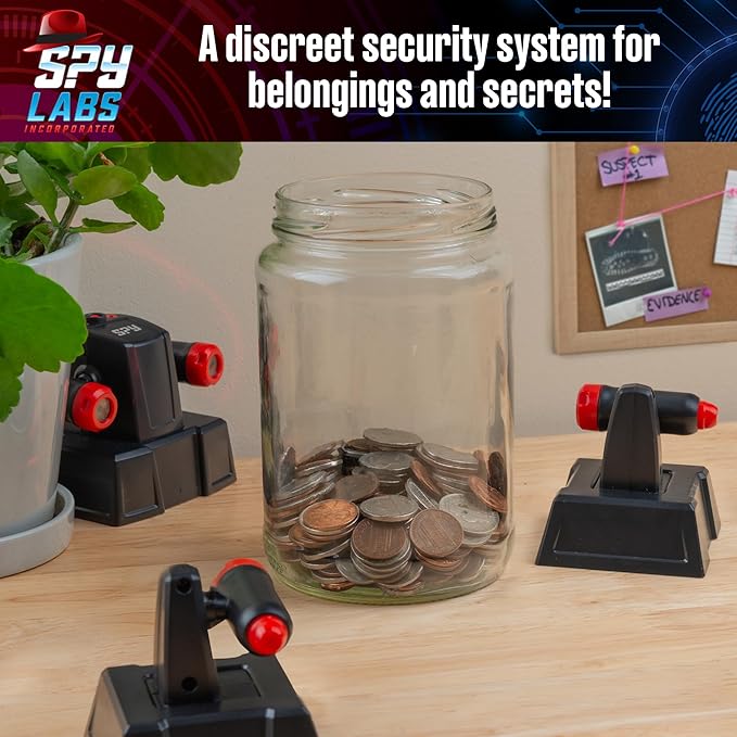 Thames & Kosmos Spy Labs Inc: Invisible Tripwire Alarm | Detective Toy for Boys & Girls Ages 8+ | Toy Security System with LED Light Beams | Essential Pretend Play Tool for Young Investigators
