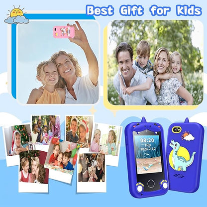 Kids Phone for Boys,Toys for 3-10 Year Old Boys Girls,Christmas Birthday Gifts for Girls,Toddler Smartphone Learning Toys,Kids Toys Play Cell Phones with Camera, Games, Music