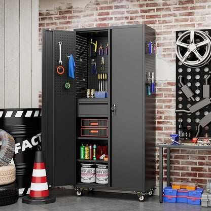 SUXXAN 71" Metal Garage Storage Cabinet