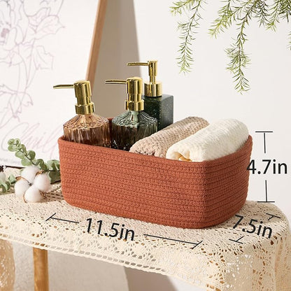 MiniArk Small Storage Baskets for Organizing | Closet Organizer Bins | Shelf