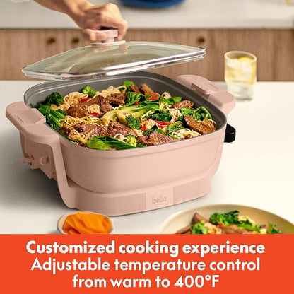 bella Make & Take Electric Skillet, Fits-anywhere™ kitchenware, EverGood™