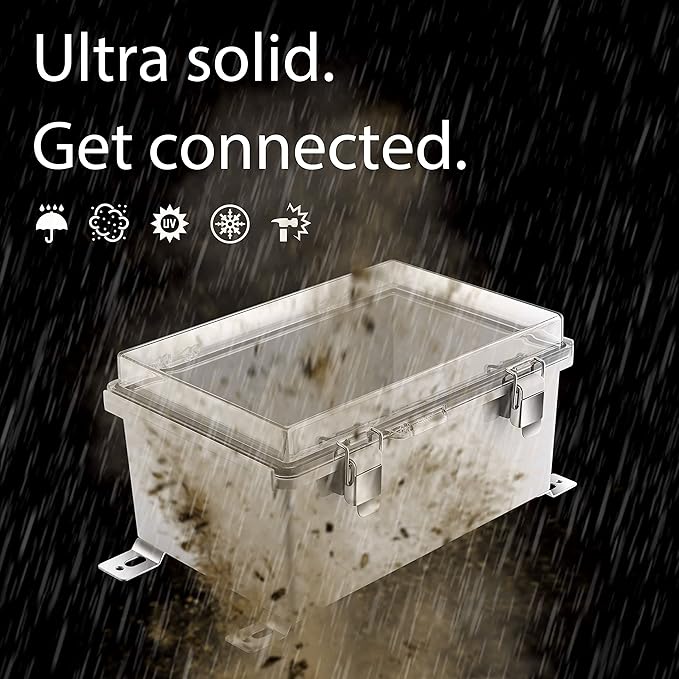 Gratury Junction Box, IP67 Waterproof Plastic Enclosure