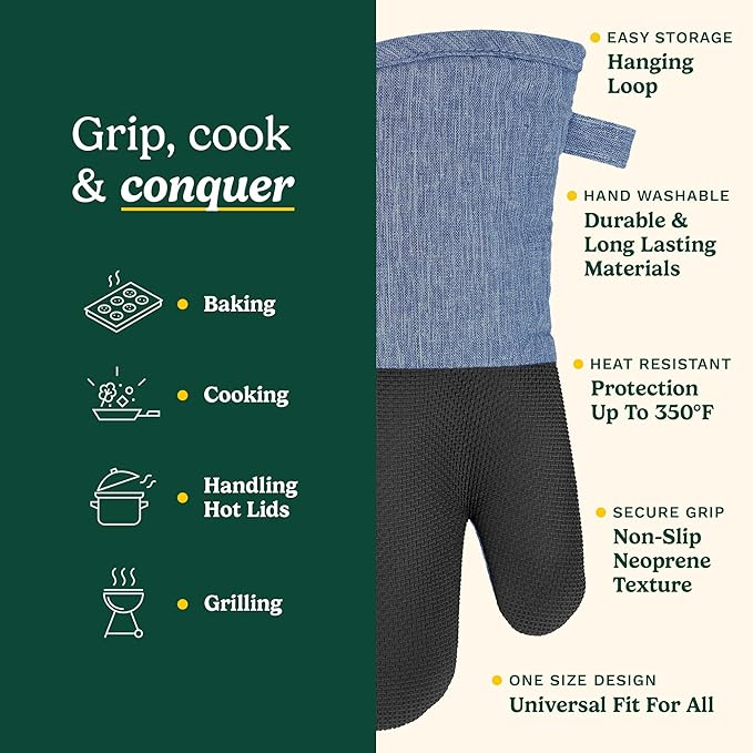Cuisinart Kitchen Oven Mitts – Heat-Resistant Kitchen Mitts