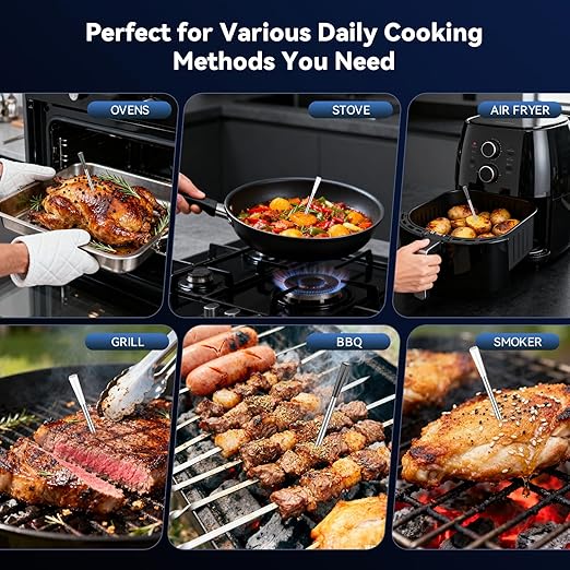 Smart Wireless Meat Thermometer Digital, 2 Probes, Advanced Bluetooth Food