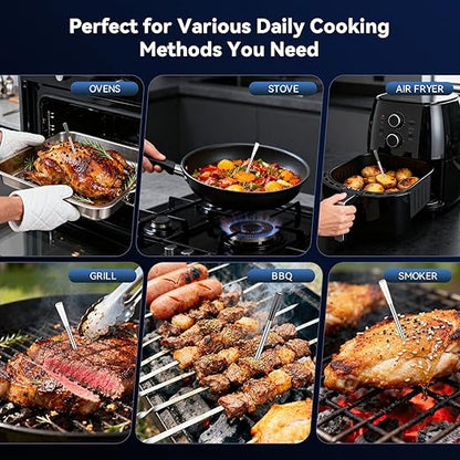 Smart Wireless Meat Thermometer Digital, 2 Probes, Advanced Bluetooth Food