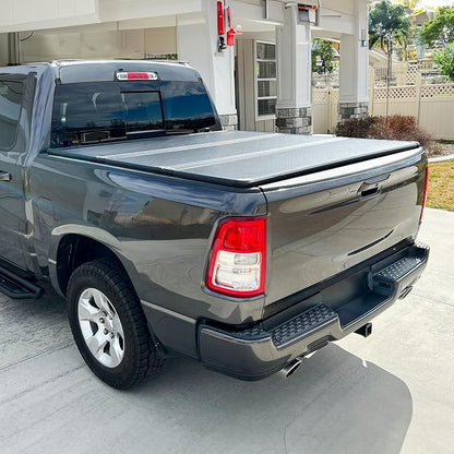 YITAMOTOR FRP Hard Tri-Fold Truck Bed Tonneau Cover Fits for Dodge Ram 2500 3500 2003-2026, 6.4 ft Bed Without Rambox