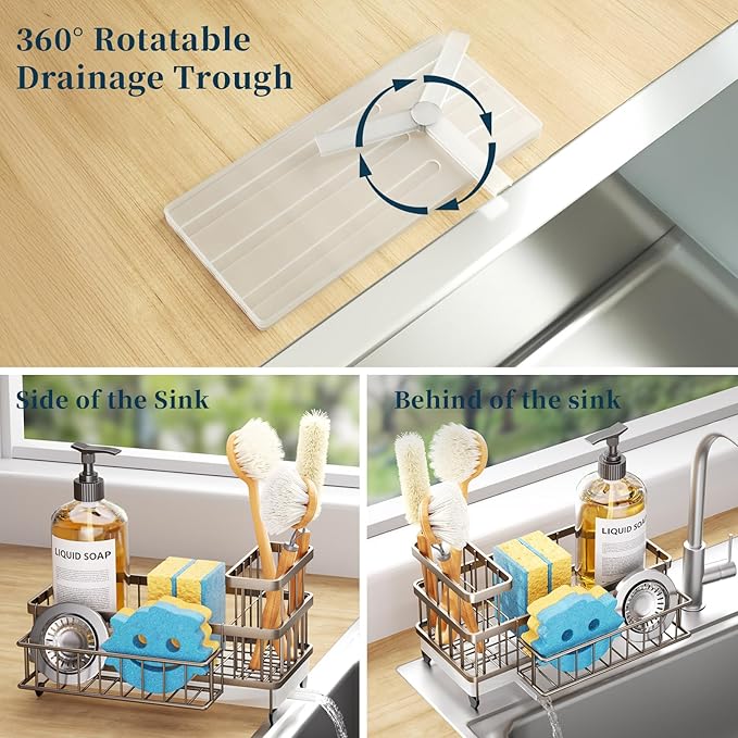 Consumest Sponge Holder for Kitchen Sink