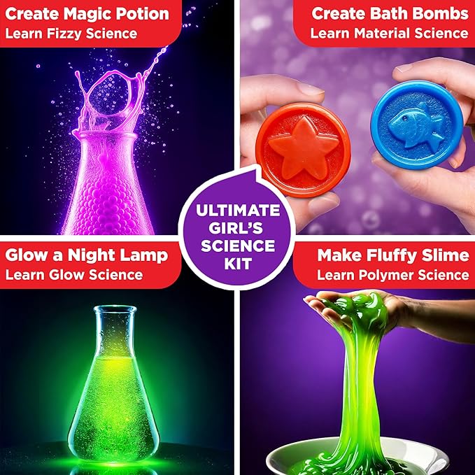 Doctor Jupiter Girls’ Science Gift Set for Ages 8+ | Ultimate Science Kit & Electricity Kit | Birthday Gift Ideas for 8-9-10-11-12-13-14 Year Old Girls | STEM Learning & Education Toys