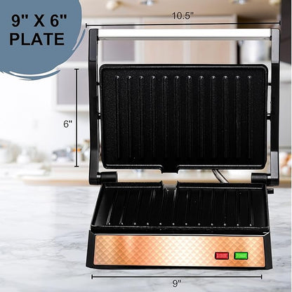 OVENTE Electric Panini Press Sandwich Maker