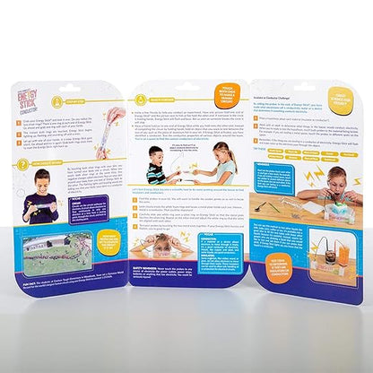 Steve Spangler Science Energy Stick Conductor - Experiments for Kids - Learn About Electricity, Insulators & Conductors - Great Stocking Stuffer