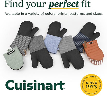 Cuisinart Heritage Mini Oven Mitts – 5.5” x 7” Heat-Resistant Kitchen Mitts