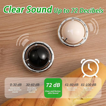 Mechanical Kitchen Timer, Cute Wind Up 60-Minute Manual Countdown