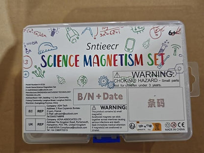 Sntieecr Labs Junior Science Magnetism Set for Experiment Education, Science Experiment Tool Physics Educational Toys for Kids Teen
