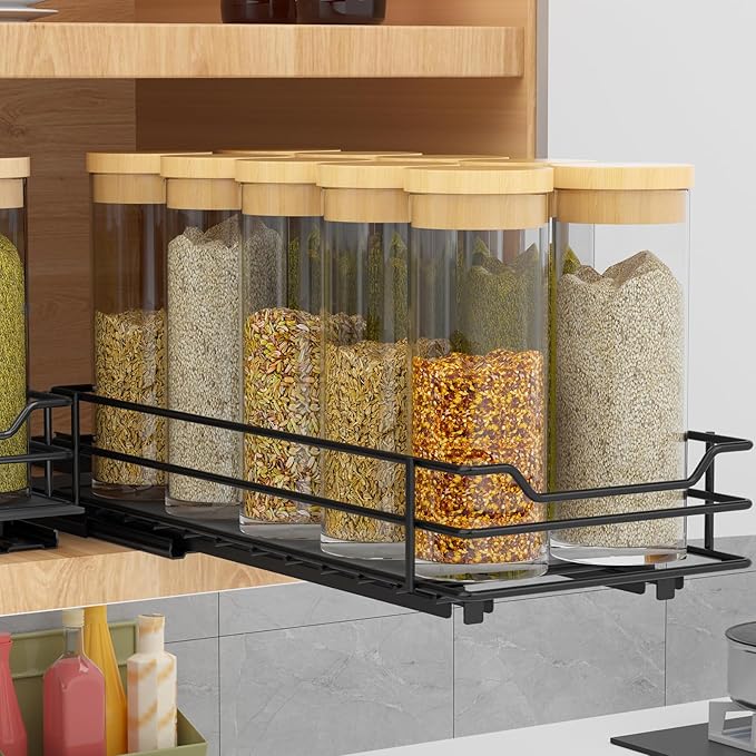BOIVSHI Pull Out Spice Rack Organizer