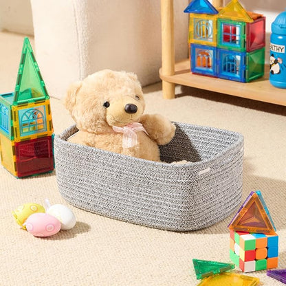 MiniArk Small Storage Baskets for Organizing | Closet Organizer Bins | Shelf