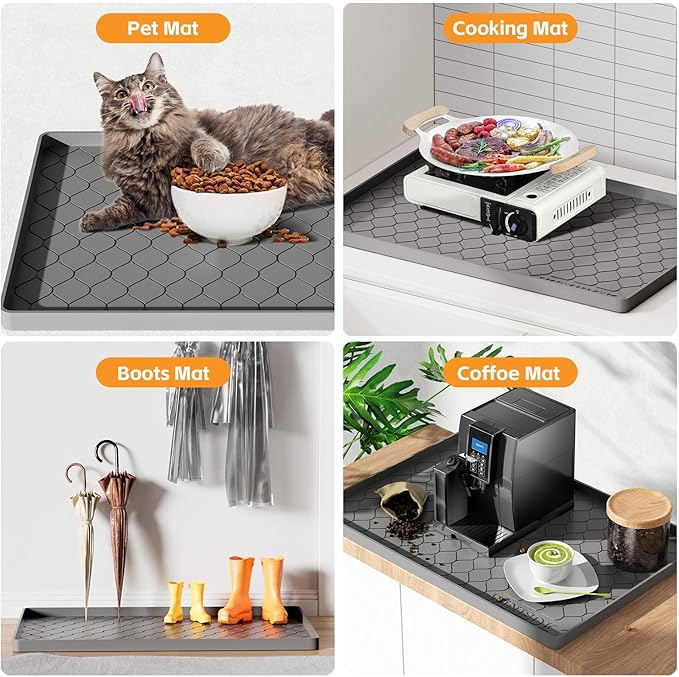 Winisok Silicone Under Sink Mat 34" x 22", kitchen Essentials and Gadgets