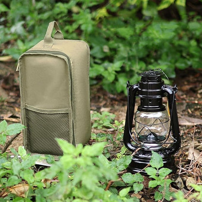 Storage Kerosene Lamps Bag Camping Lantern Storage Bag Vintage Oil Lamps Case for Outdoor Camping Storing Kerosene Lamp