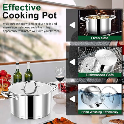 P&P CHEF 8 Quarts Cooking Stock Pot