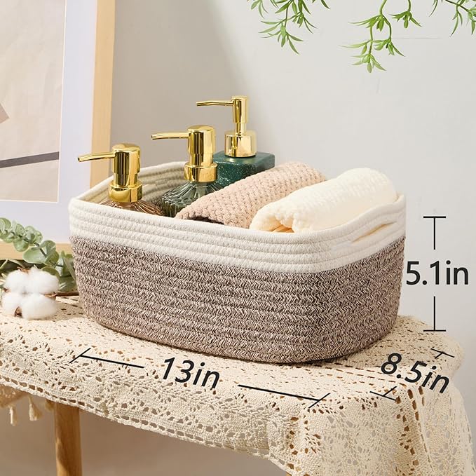 MiniArk Small Storage Baskets for Organizing | Closet Organizer Bins | Shelf