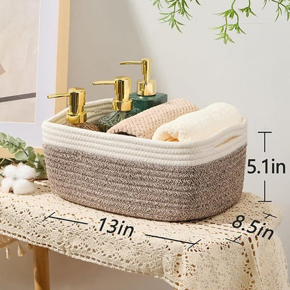 MiniArk Small Storage Baskets for Organizing | Closet Organizer Bins | Shelf