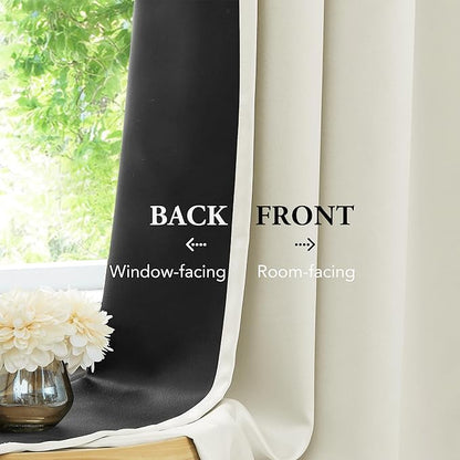Beauoop 100% Blackout Curtains 96 Inches Long