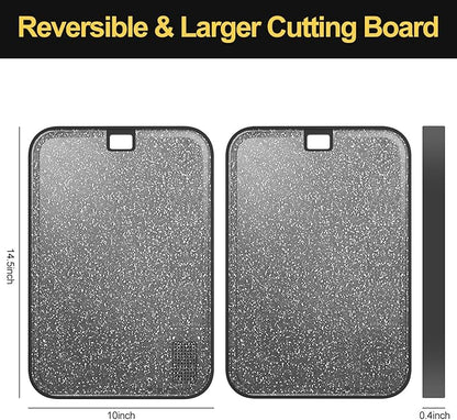 Metal Cutting Board, 15 x 10 inch Large Cutting Board