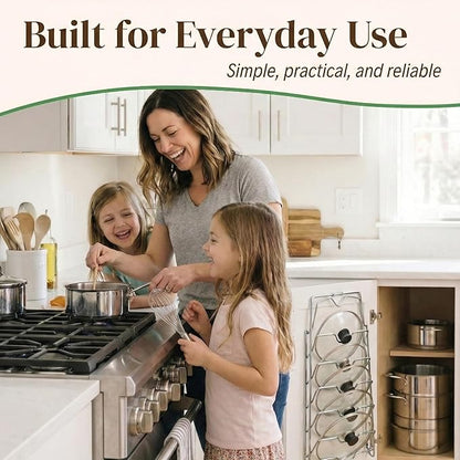 Evelots 6-Tier Pot Lid Organizer