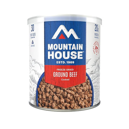Mountain House Ground Beef #10 Can | Freeze Dried Survival & Emergency Food | Gluten-Free | 22 Servings